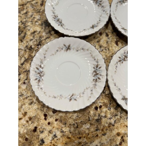 Mikasa Fine China - Alyce Pattern - 4 Saucers - Picture 2 of 4